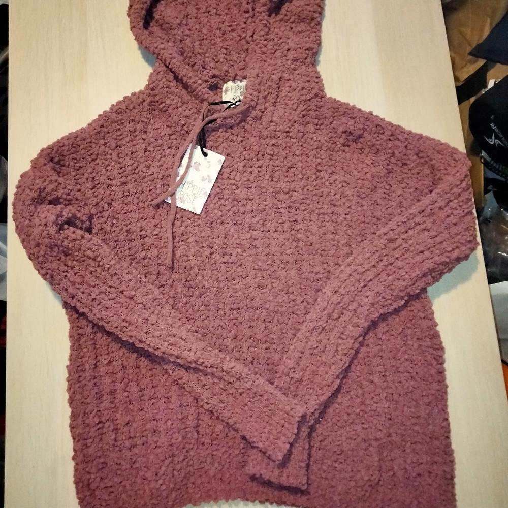 BNWT hippie rose hoodie . Soft and comfy !